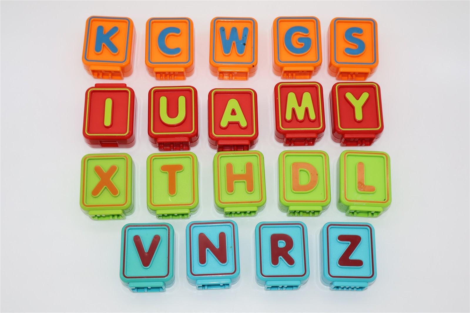 Vtech Sit To Stand Alphabet Train set of 19 Replacement Letter Blocks
