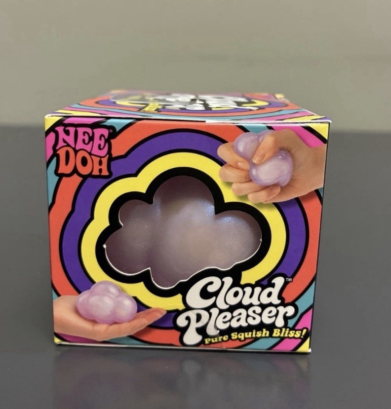 Nee Doh Cloud Pleaser Squishy, Purple, Rare, Authentic, Brand New-Unopened