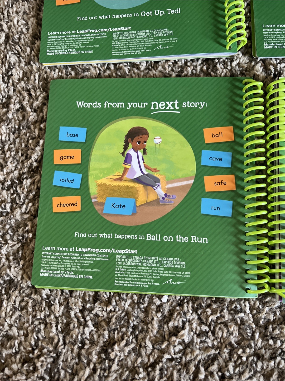 LeapFrog Leap Start Learn to Read Books 1 2 4 5 6 Long Short Vowels Sam Ted