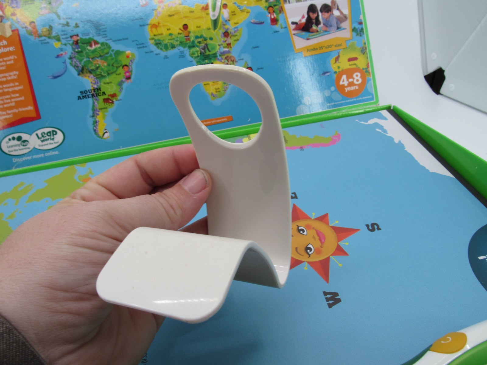Leap Frog Interactive World Map 2 Sided Tag Read System Pen Included