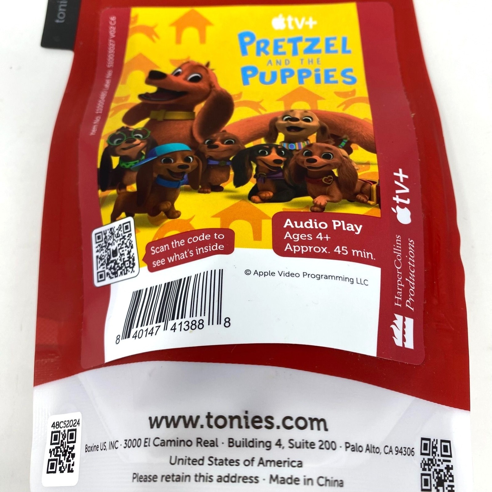 tonies Pretzel and the Puppies Tonie Figurine Apple TV+ Show Educational Songs