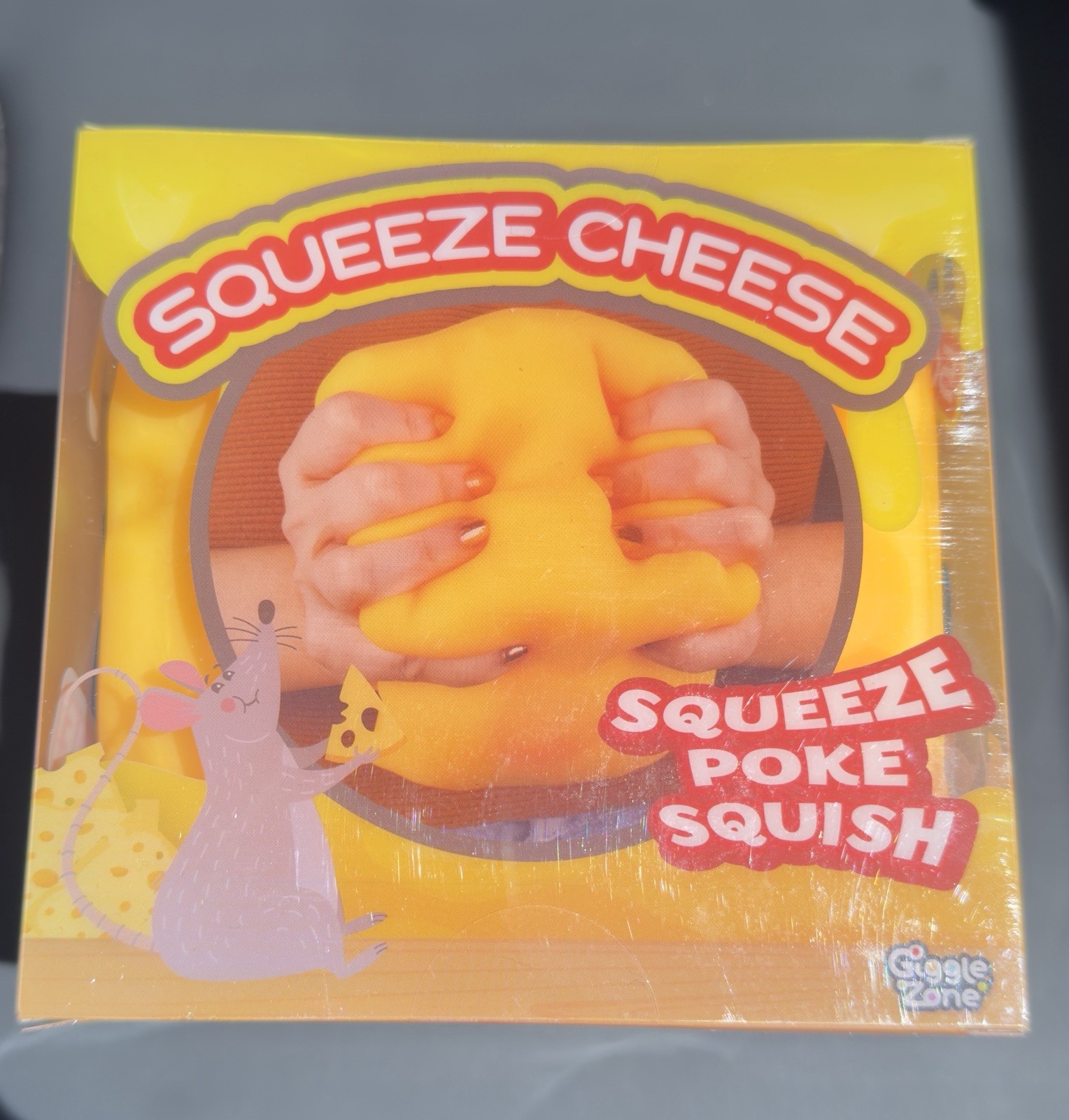 Sunny Days Jumbo Squeeze Cheese Squishy Stress Relief – NEW! AUTHENTIC
