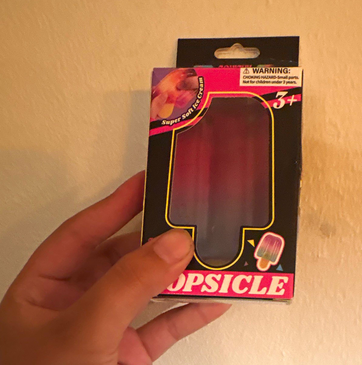 Popsicle Tactile Squishy Squeeze Toy, Pink Purple Blue, Ages 3+ Needoh popsicle