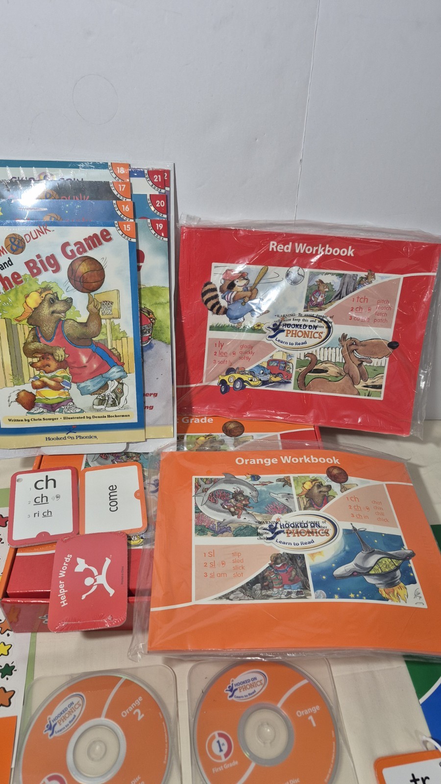 2005 Hooked On Phonics 1st Grade 2nd Grade HOP Learn to Read CDs for homeschool