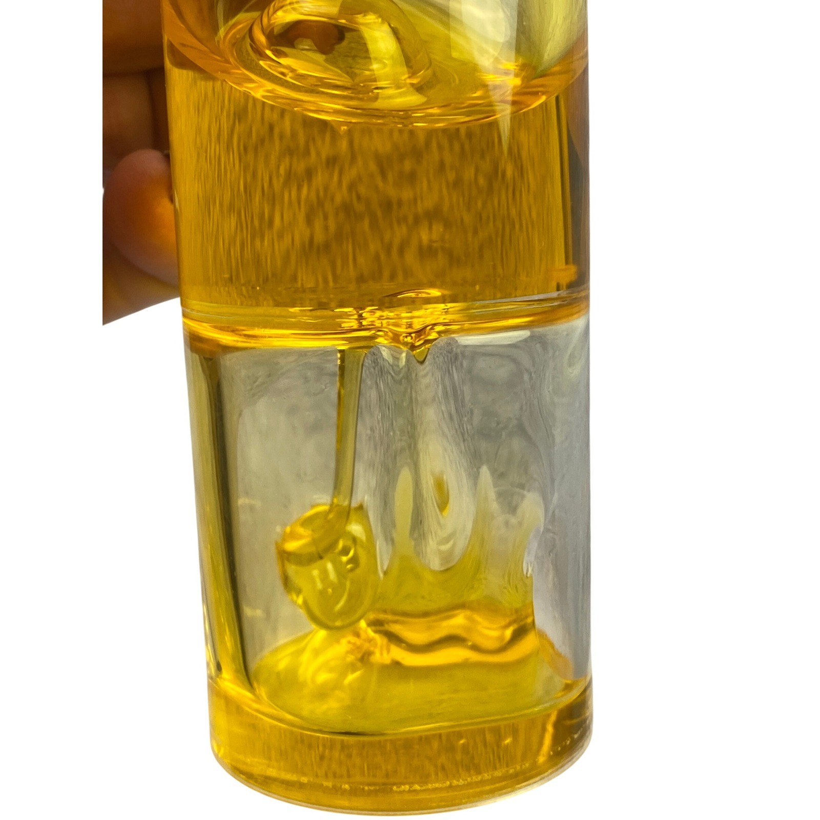 Ooze Tube TG7002 Yellow Liquid Motion Hourglass Desk Toy Stress Relief Sensory