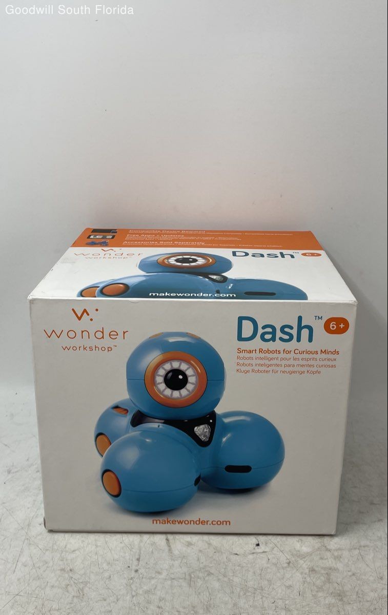 Wonder Workshop DAO1 Blue 6+ Dash Smart Robot Educational Toy In Box Not Tested