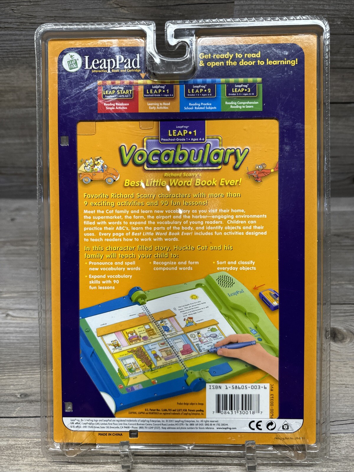 Richard Scarry’s Best Little Word Book Ever! Leap Into Reading Book & Cartridge