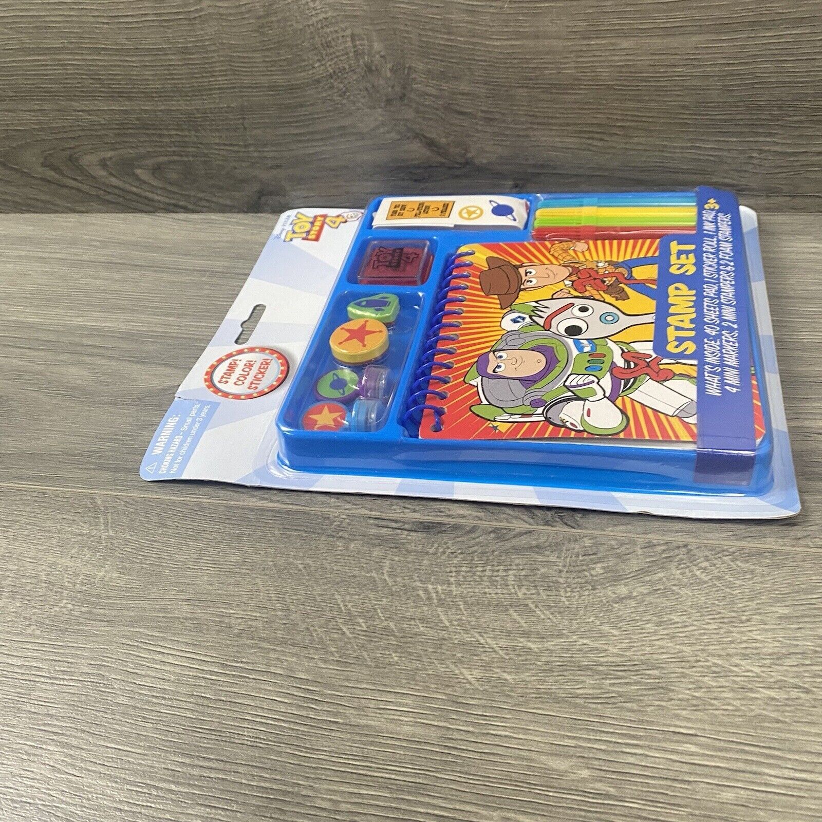 Toy Story 4 Stamp Set New Sealed Children Activity Stickers Stampers Markers