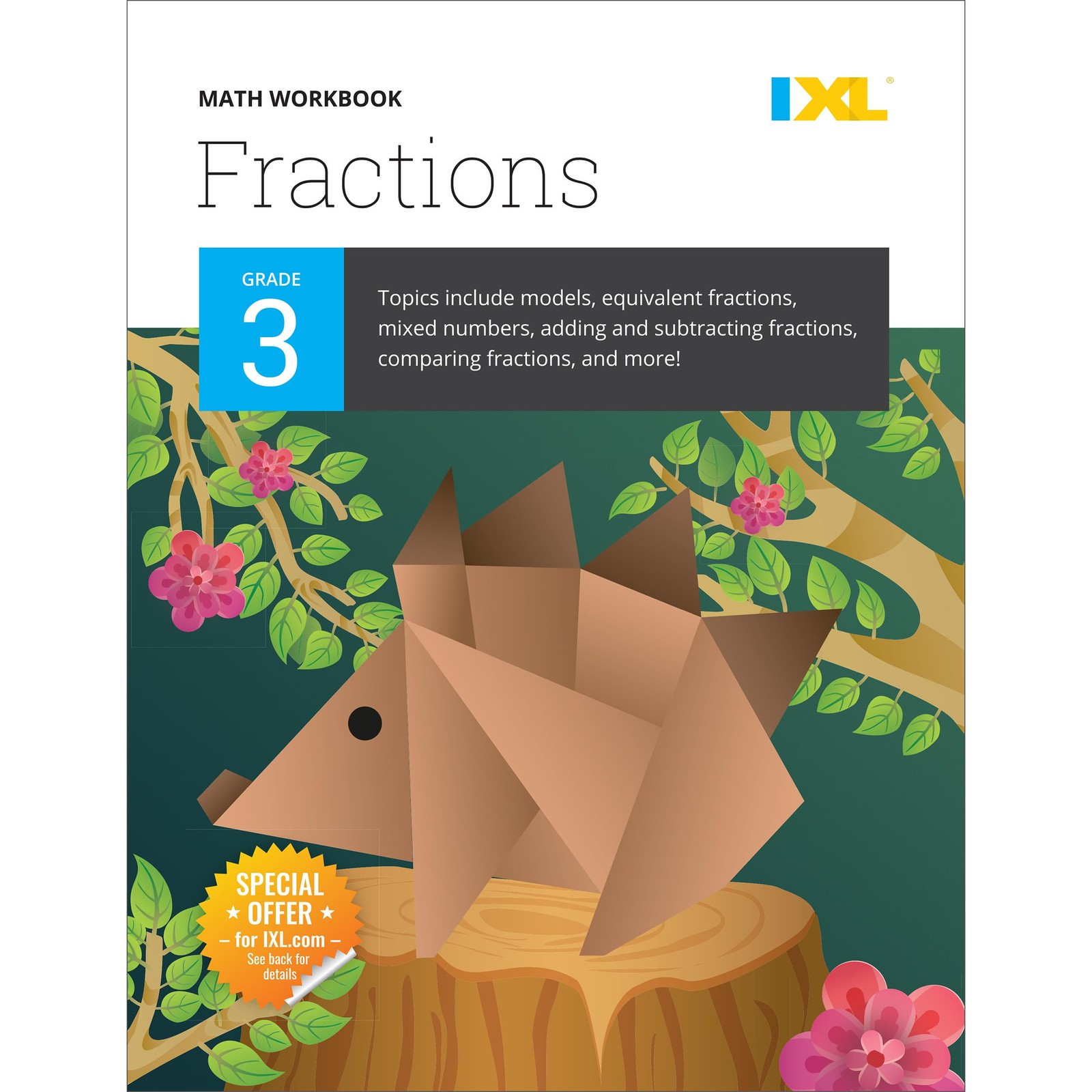 IXL Fractions 3rd Grade Math Workbook, Mathematics Book for Kids Ages 8-9…