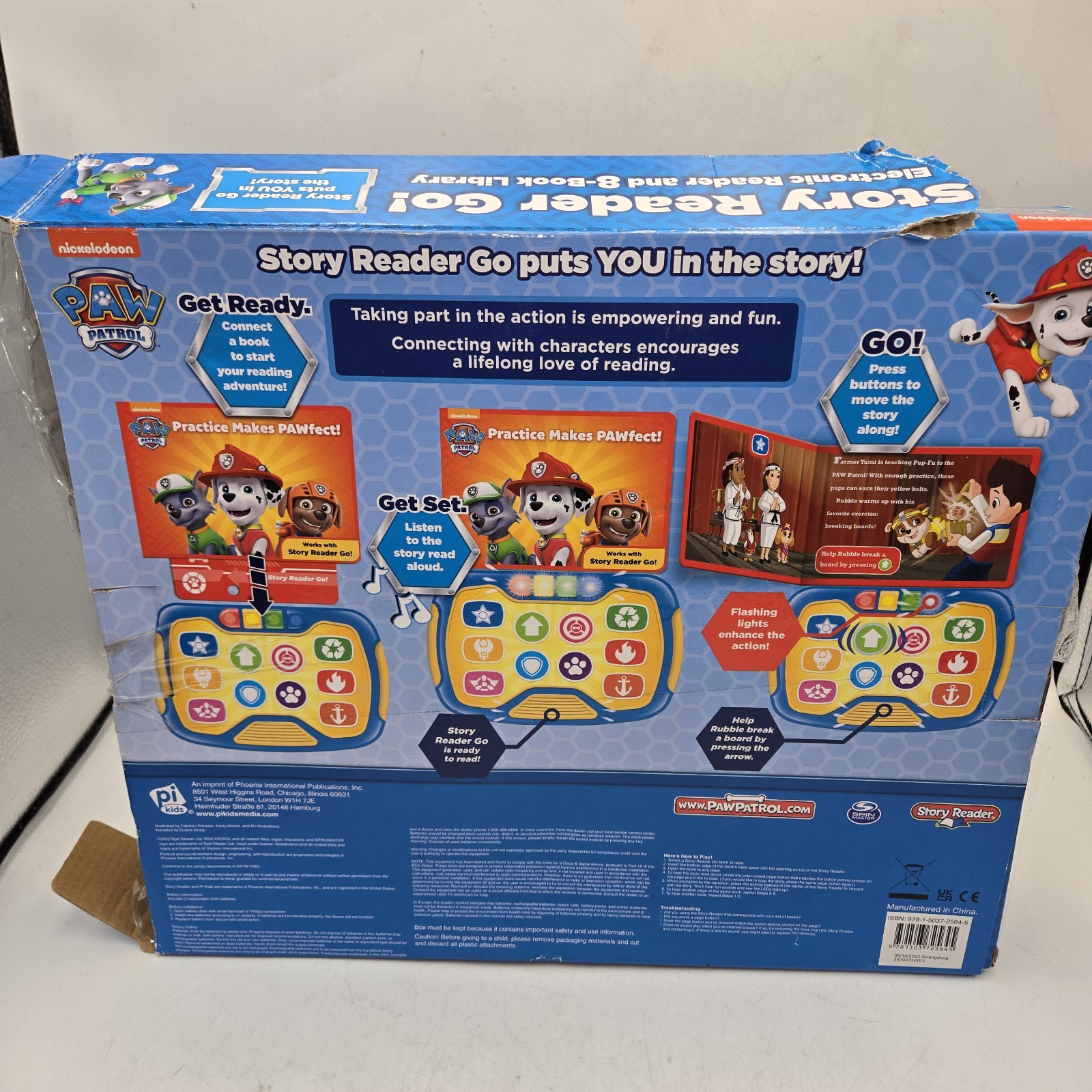 Nickelodeon Paw Patrol Story Ready Go! Electronic Reader And 8-Book Library