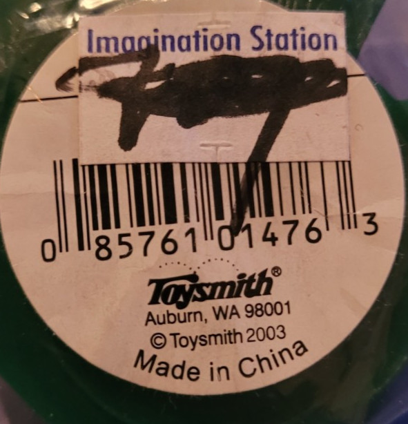 NWT Toysmith 2003 Green Rubber Frog Squeaky Bathtub Fun Cat Toys Small 1.5″x2″