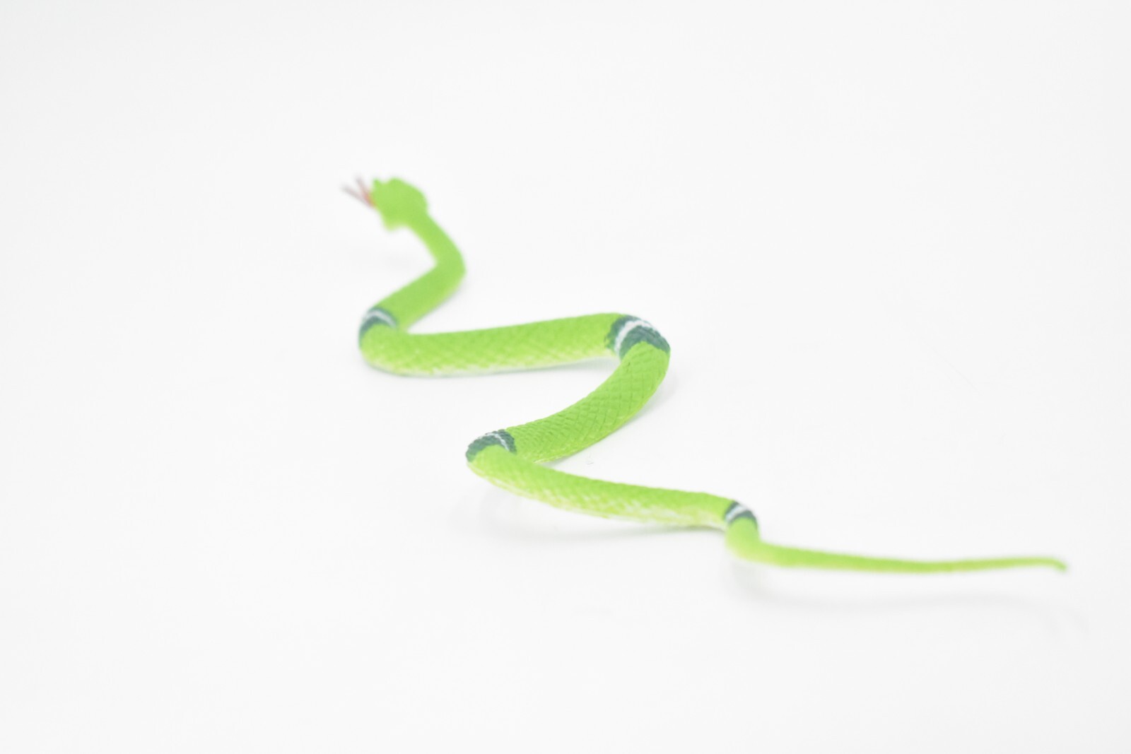 Snake, Green, Emerald Boa, Rubber Reptile, Educational Toy 12″ F1735-B222