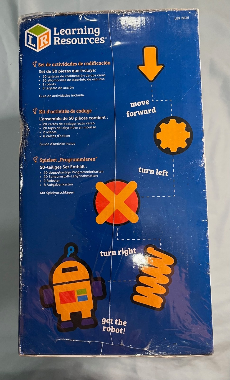 NEW Learning Resources STEM Lets Go Code! Activity Set 50 Pieces Design-Code-Go