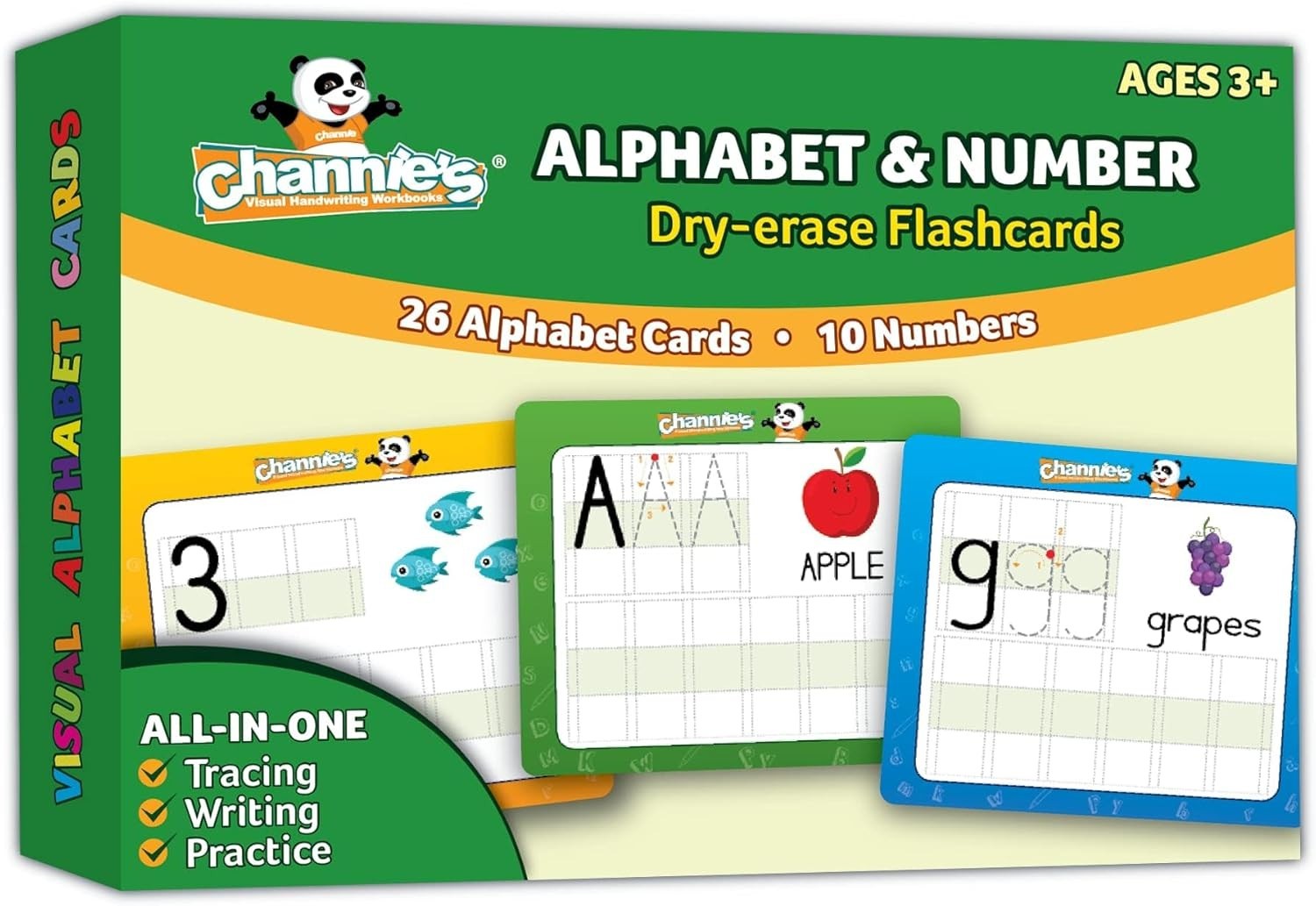 Colorful Dry Erase Flashcards for Early Learners