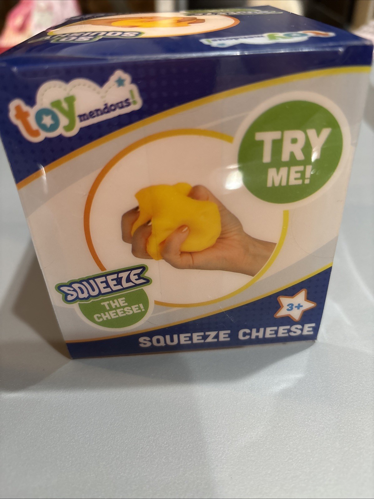 Cheese Large Squishy Block Toy Stress Relief Fun From Toy Mendous SEALED New