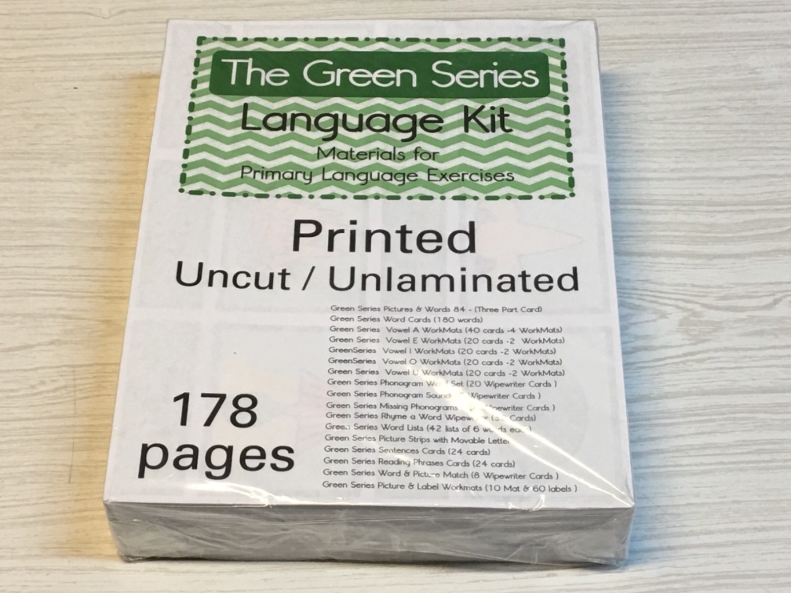 The Pink, Blue & Green Series – 3 Language Kits – Montessori “New”