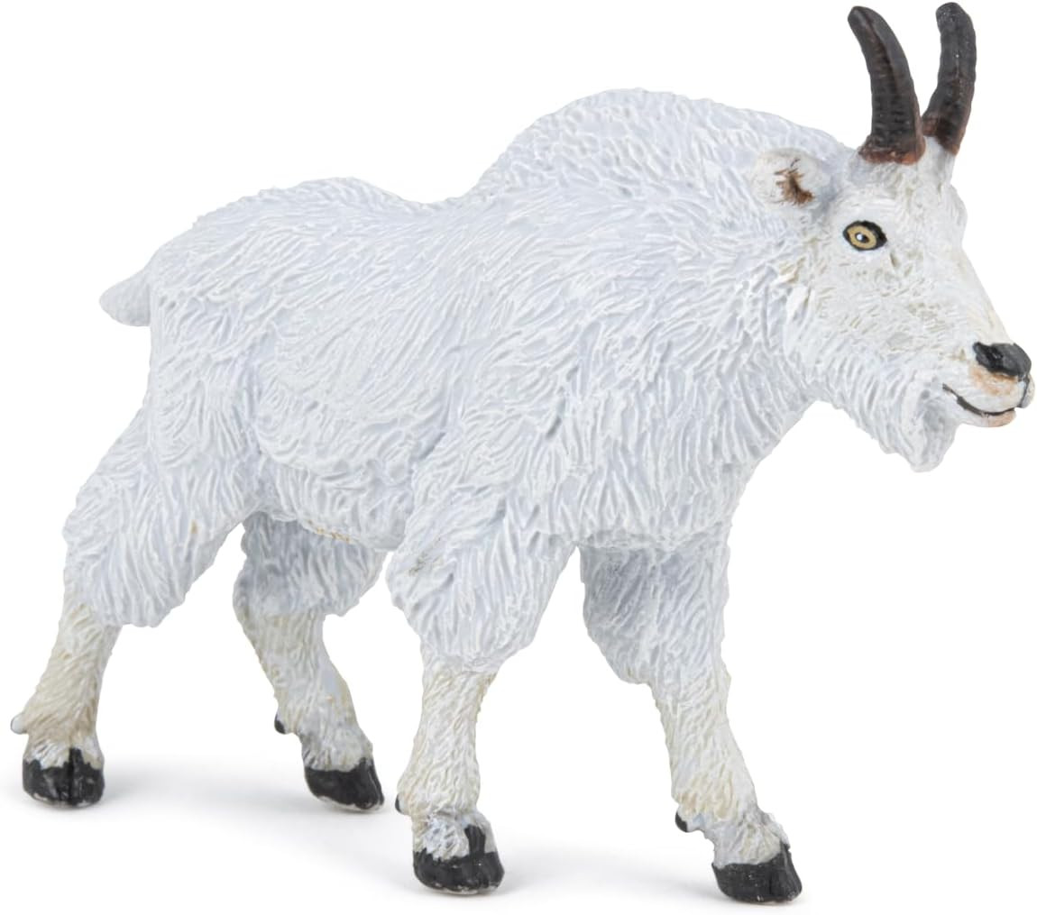 Canadian Goat Figurine – for Ages 3 and up – Realistic Hand-Painted Mountain G