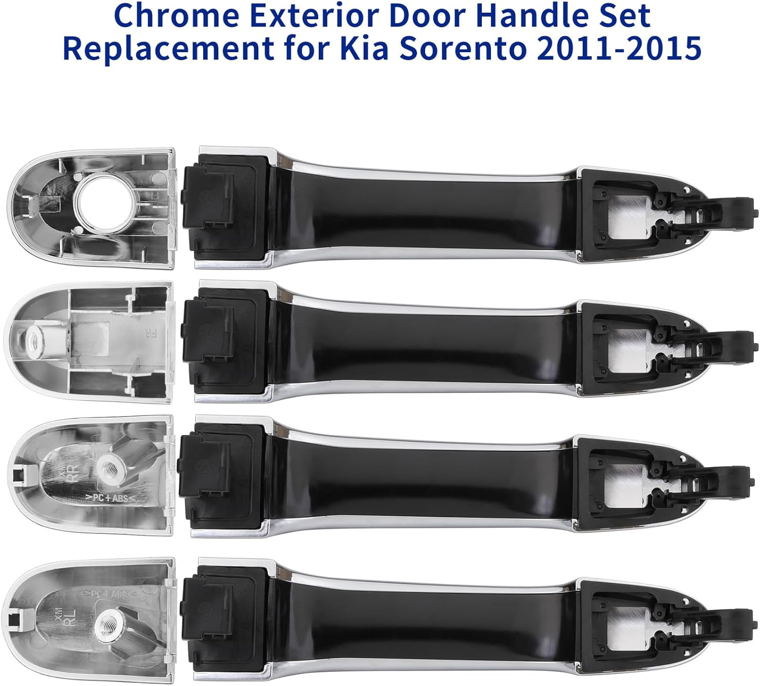 4Pcs Exterior Door Handle Set for Kia Sorento 2011 2012 2013 2014 2015,Front and