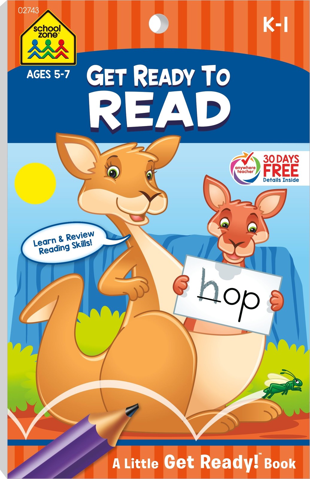 School Zone Get Ready to Read Workbook: 48 Pages, Kindergarten, 1st Grade,…
