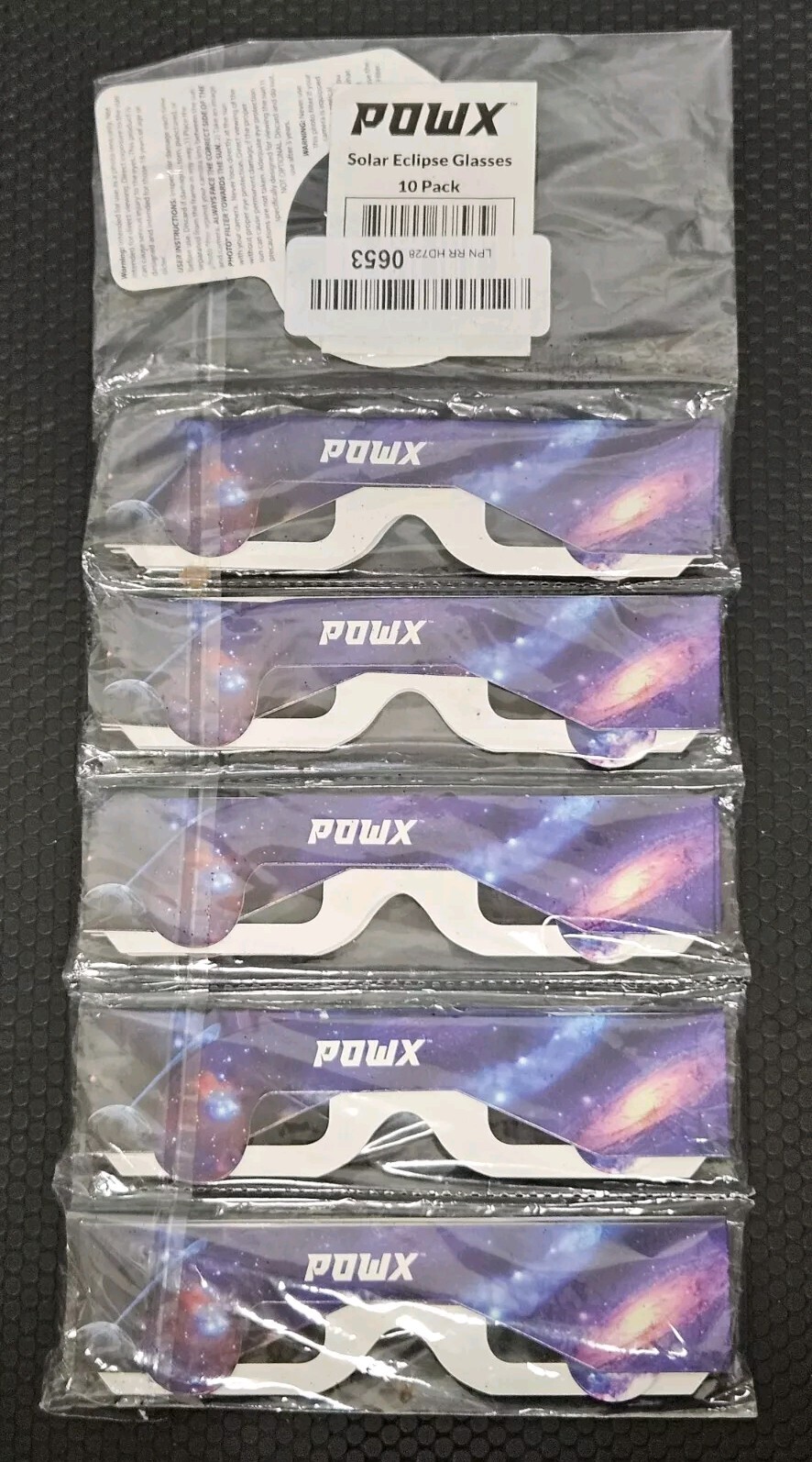 Solar Eclipse Glasses Set Of 10 & Smartphone Photo Filter- Powx Galaxy Style