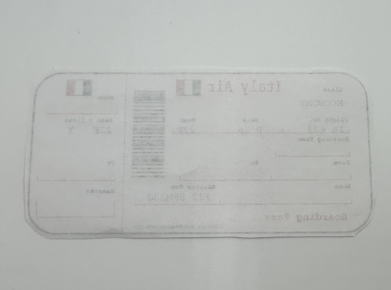 Teaching Tree Toy Passport And Stickers With Ticket To Italy
