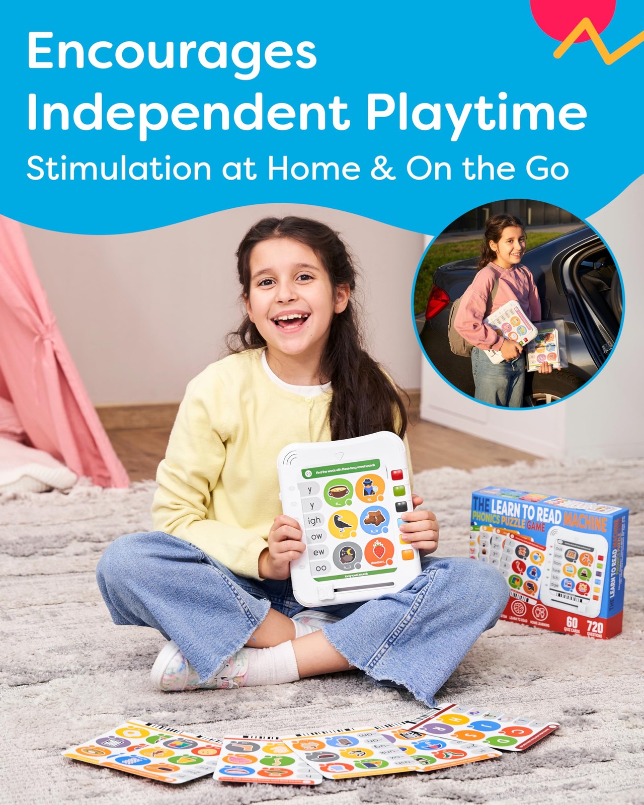 Phonics Machine Learning Pad – Electronic Reading Game for Kids Age 5-11 – Learn