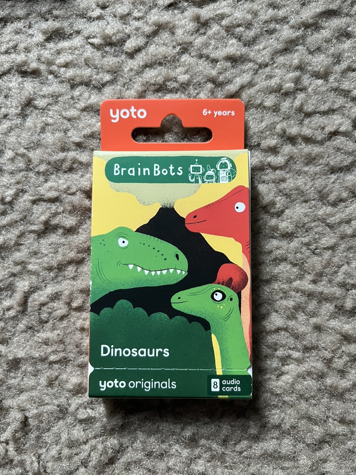 New Yoto BrainBots: Dinosaurs Audio Card Collection 8 Card Pack 4 Hours NEW