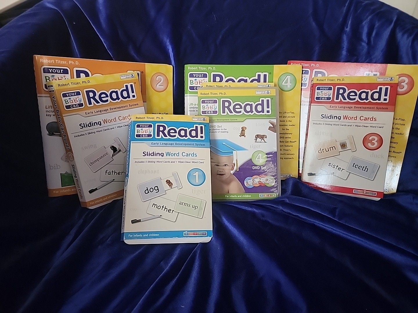 Your Baby Can Read Early Language Development System Flash Cards Book & CD Lot