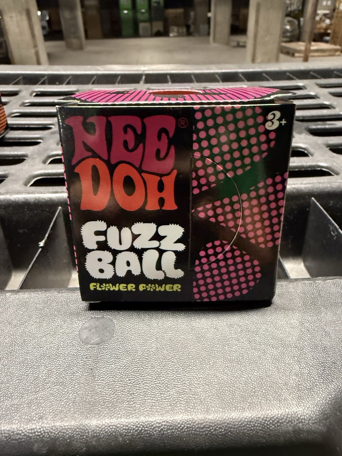 Pink NeeDoh Fuzz Ball Nee Doh Squish Stress Ball Velvet Squeeze