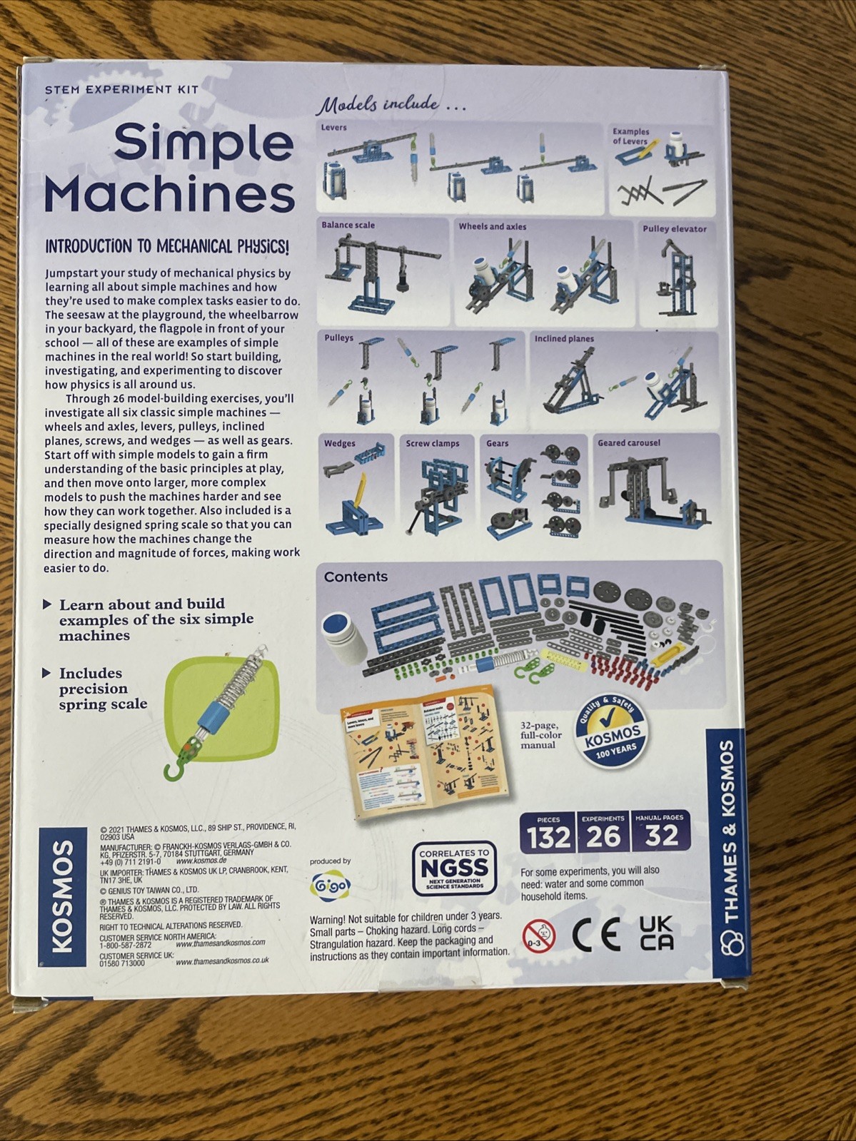 Simple Machines Thames & Kosmos STEM Experiment Kit Science Physics 665069 NEW