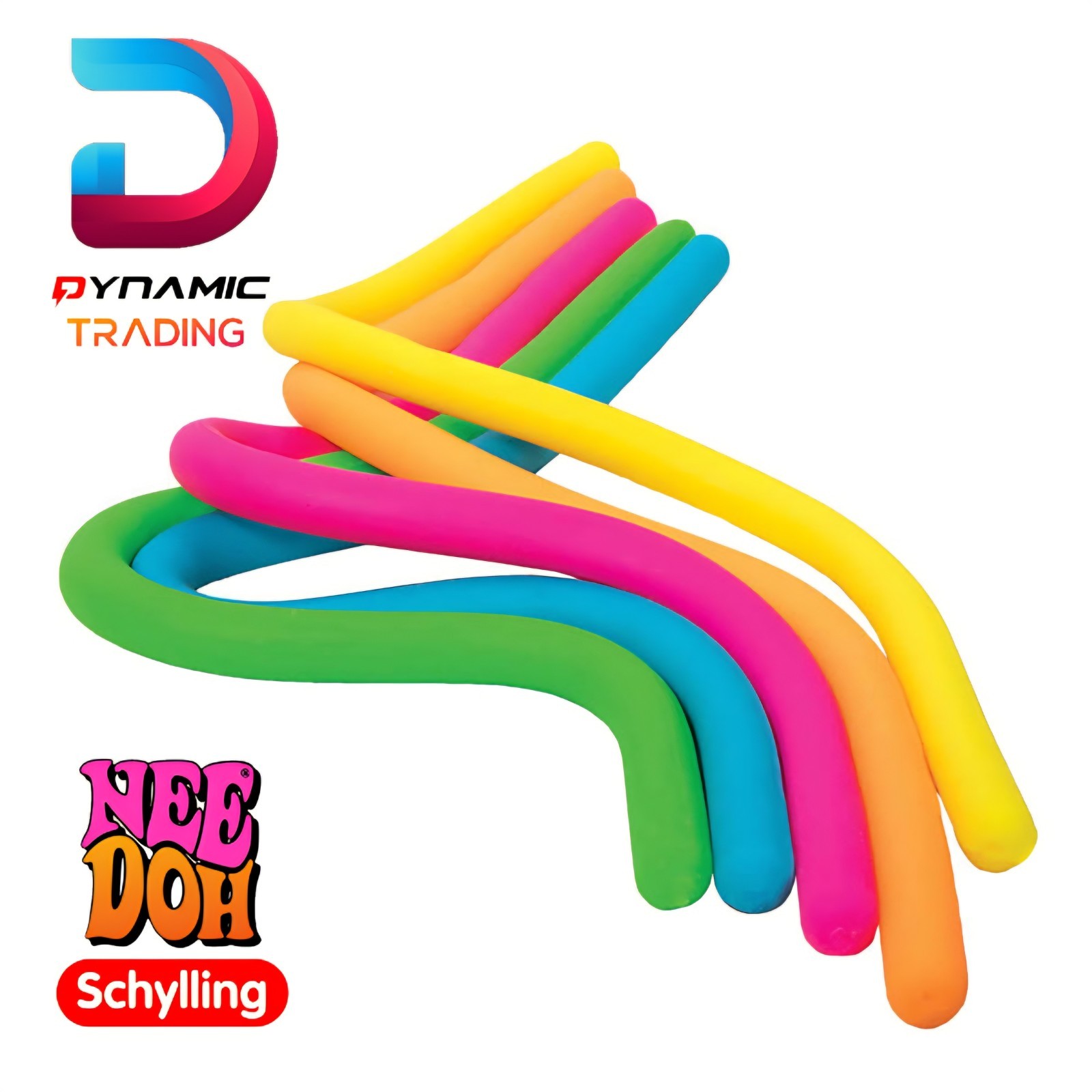NeeDoh Noodlies Squishy Nee Doh 5 Stretchy Fidget 14″ Noodles