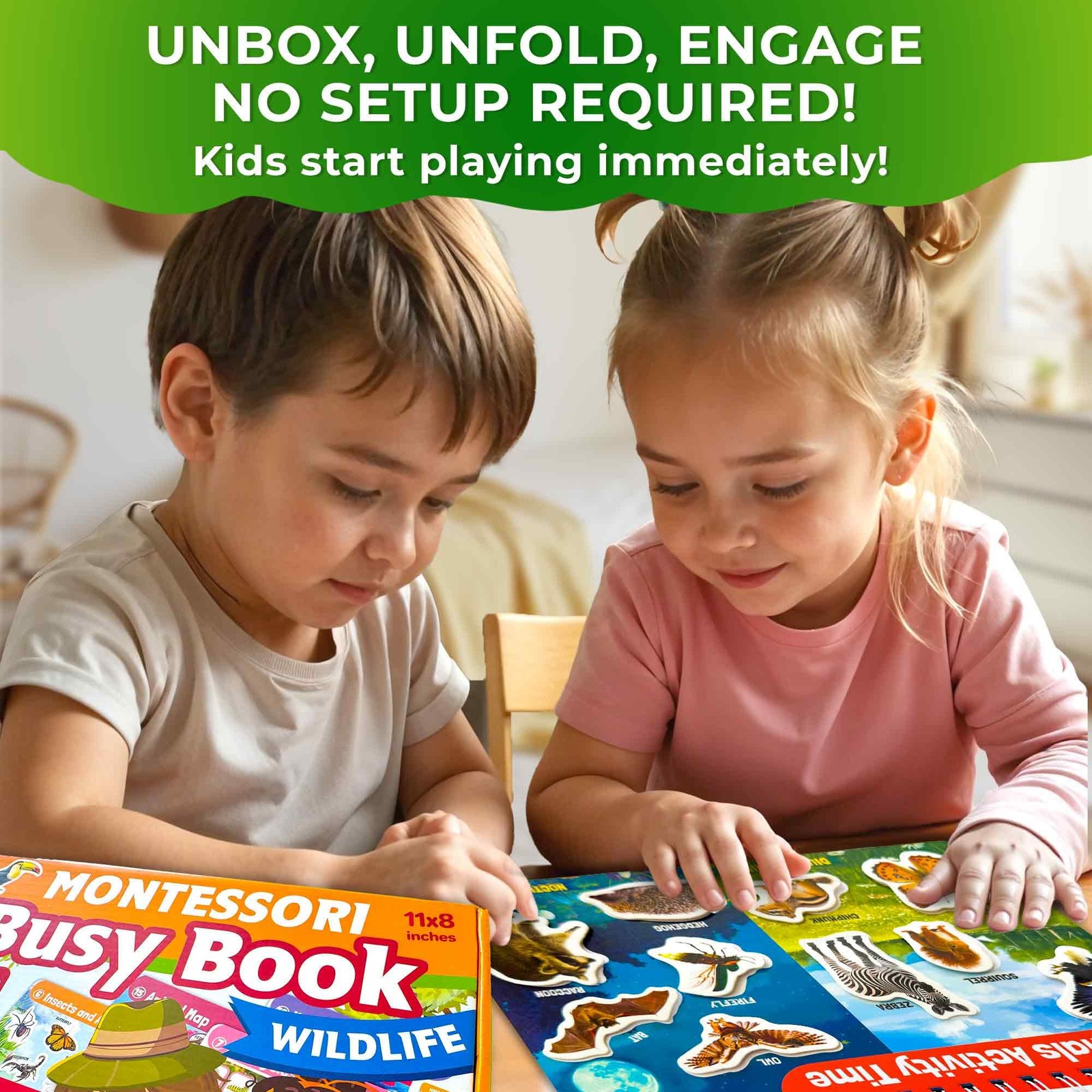 Montessori Busy Book for Ages 4-8 – Pre K Learning Activities for Homeschooli…
