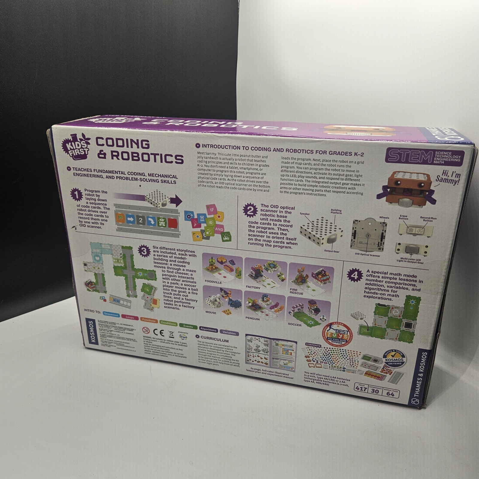 First Kids STEM Robotics & Hands-On Coding kit for Ages 4-8, Thames Kosmos NEW