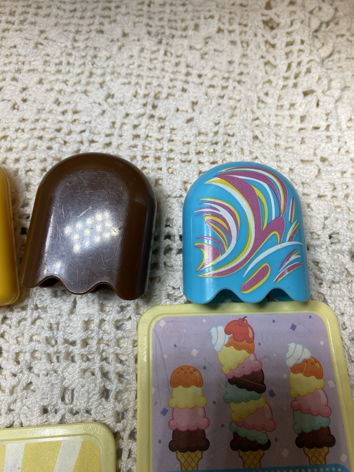 Leap Frog Scoop And Learn Ice Cream Cart Lot Of Popsicles, Toppings, And More