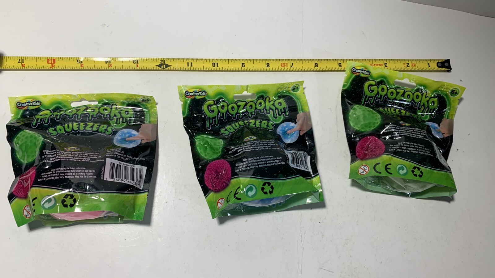 Goozooka Squeezers Brand New LOT OF 3 Creative Kids Toys Brand New in Packaging!
