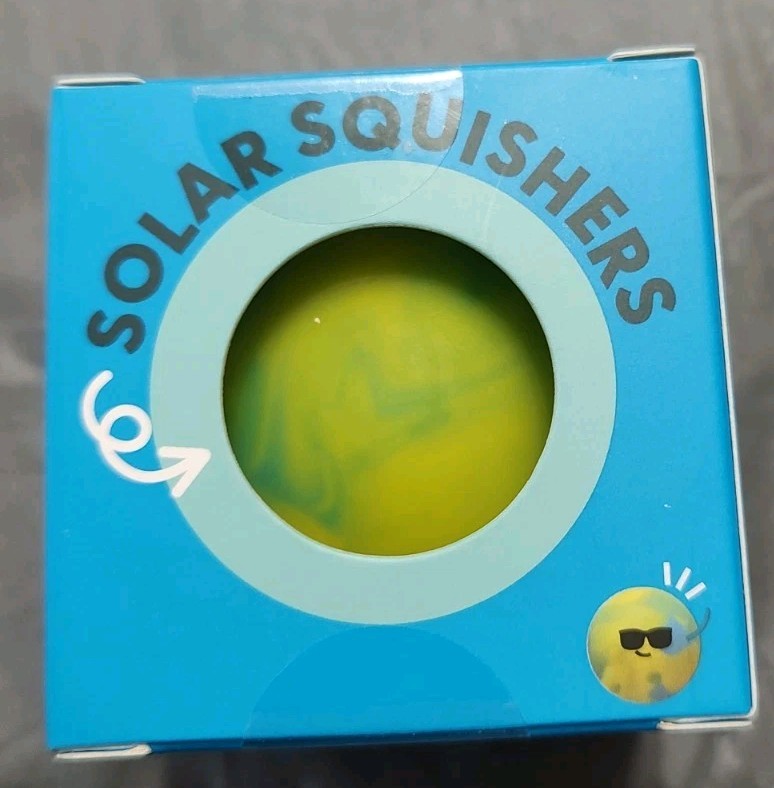 J’Adore Solar Squishers Squishy Cool Patterns Squeeze Toy. NEW Hard To Find