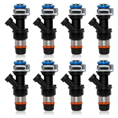 4.8 5.3 6.0 Fuel Injector 4 Holes 8Pcs, Compatible with 1999-2006 Chevrolet