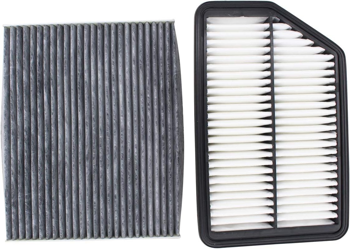 Pack of 2 Engine and Carbonized Cabin Air Filter for Hyundai Elantra 2011-2016,