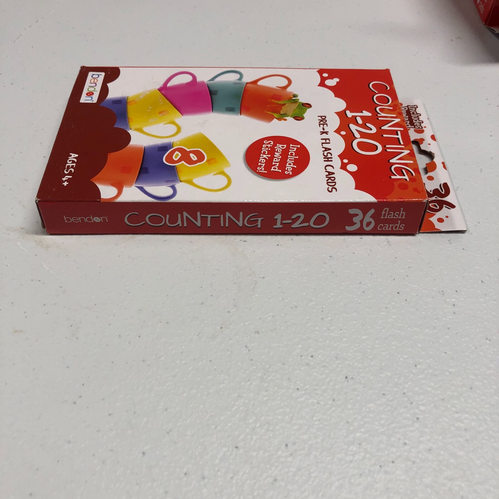 Benton Counting 1-20 Pre-K Flash Cards Includes Reward Stickers New