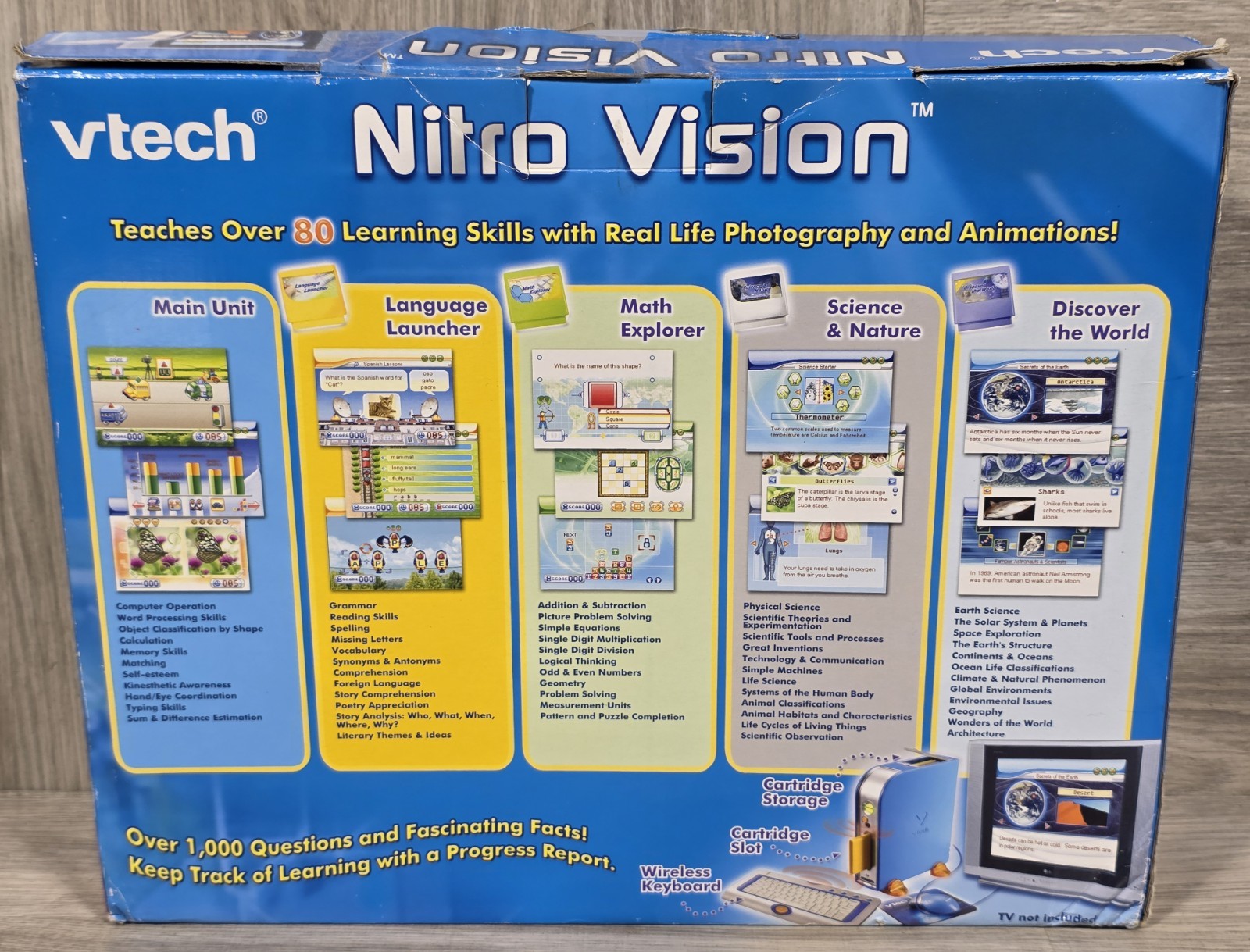 VTech Nitro Vision Learning Computer System – Complete In Box –