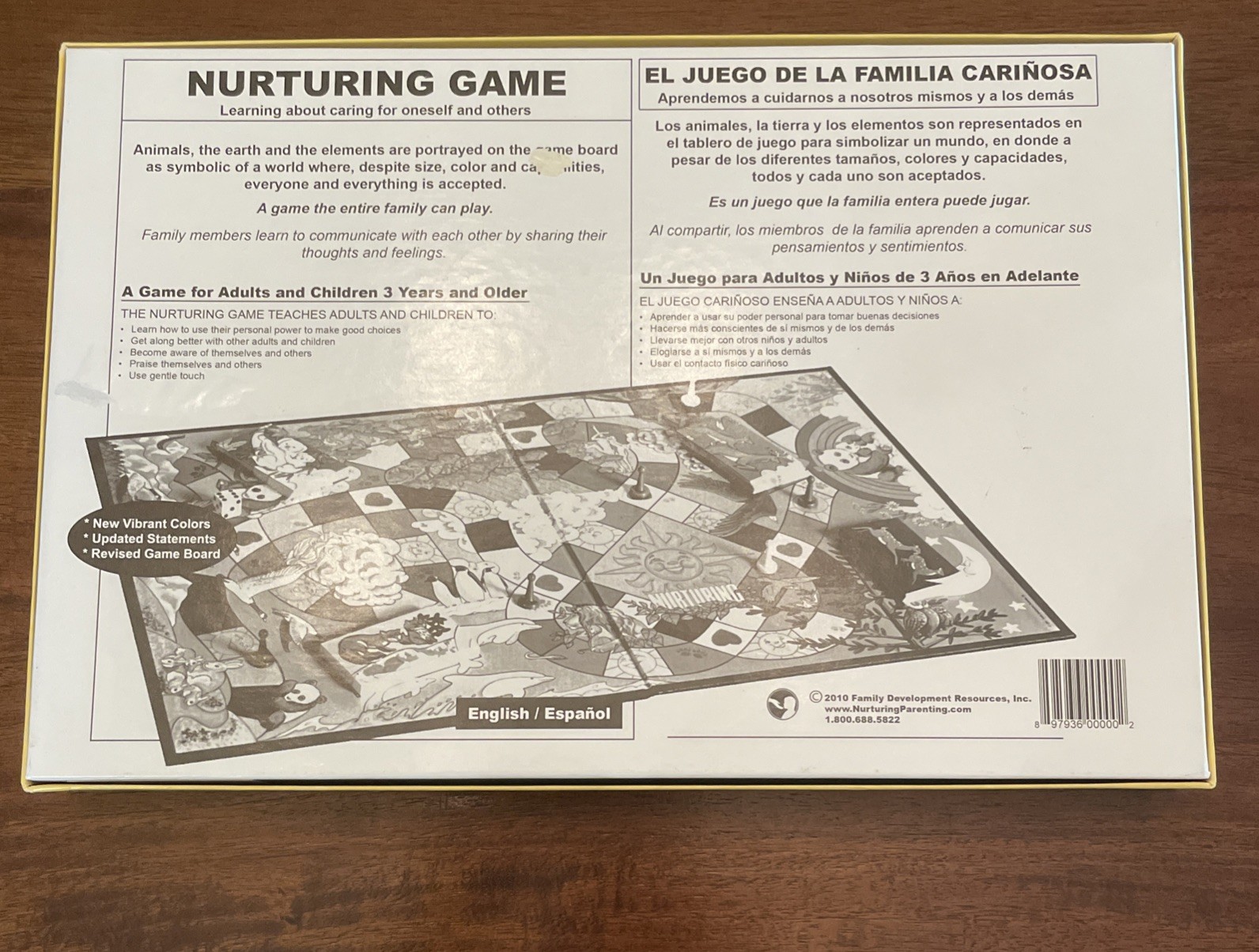The Nurturing Game – Learning About Caring For Others – 2010 Spanish English OB