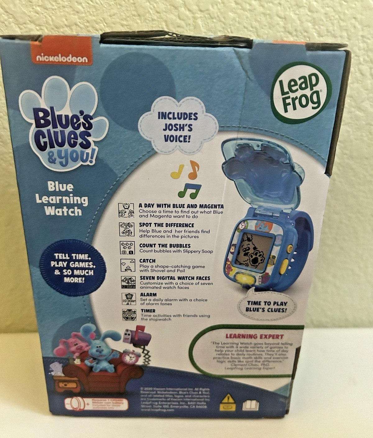 LeapFrog Blues Clues and You Learning Watch for Ages 3 and up NIB