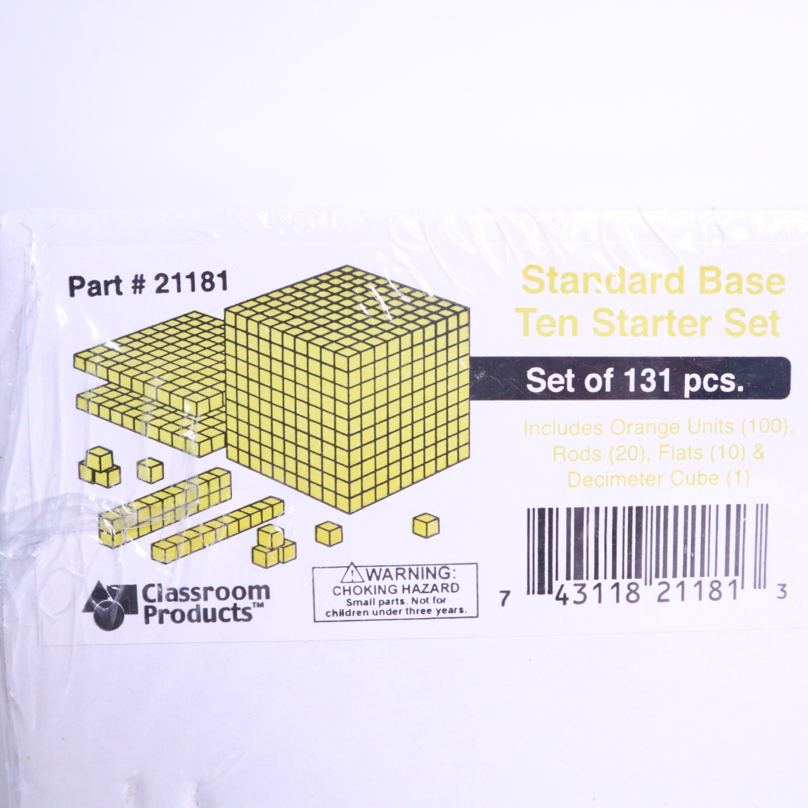 Classroom Products Standard Base Ten Starter Set 131 pcs. #21181