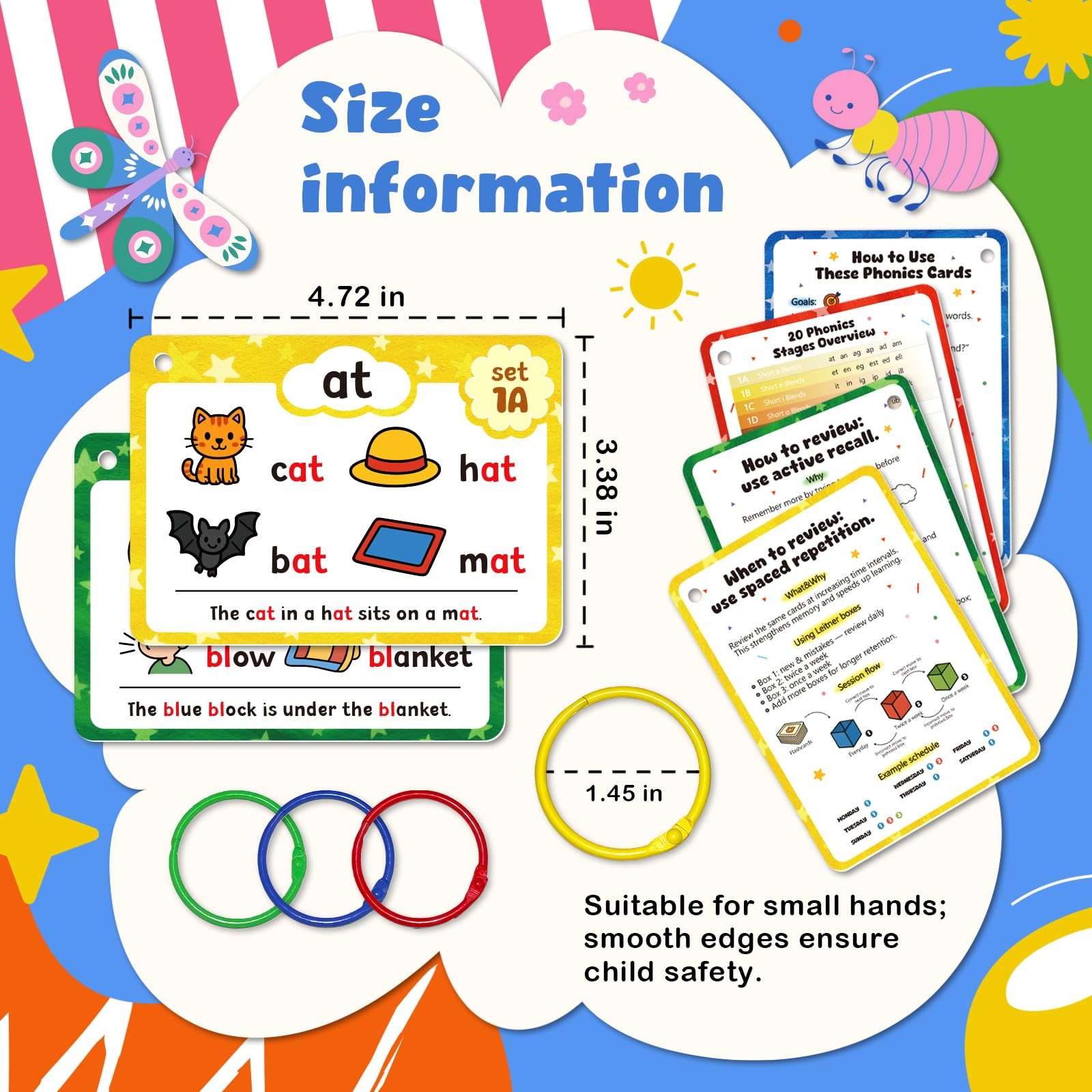 Phonics Flash Cards, Sight Words 7 inches x 10 x 0.1