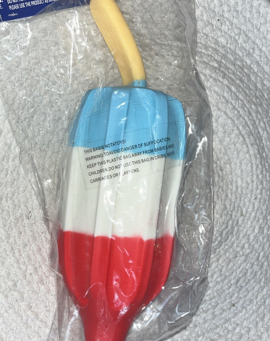 Sunny Days Squeeezy Popsicle Red, White, and Blue Squishy Sensory VIRAL Toy NEW