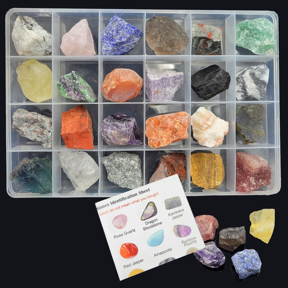 Rock & Mineral Collection Kit for Adults and Kids Natural Rocks for Tumbling …