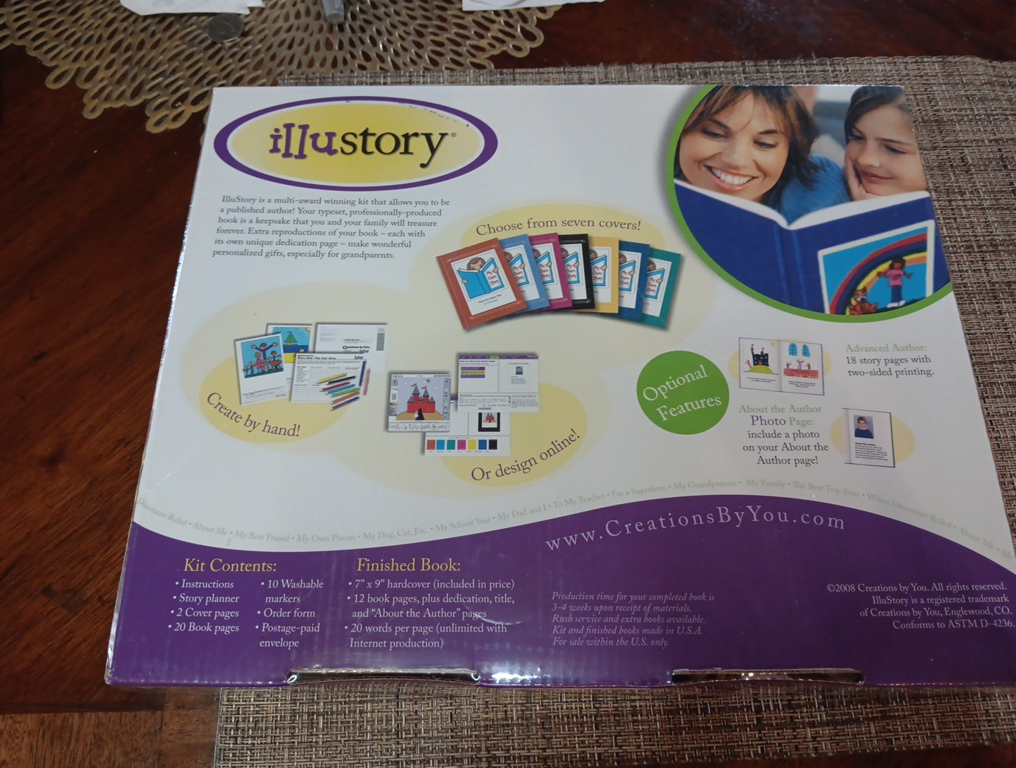 Creations By You “ILLUSTORY BOOK KIT” Write & Illustrate A Book! NEW SEALED