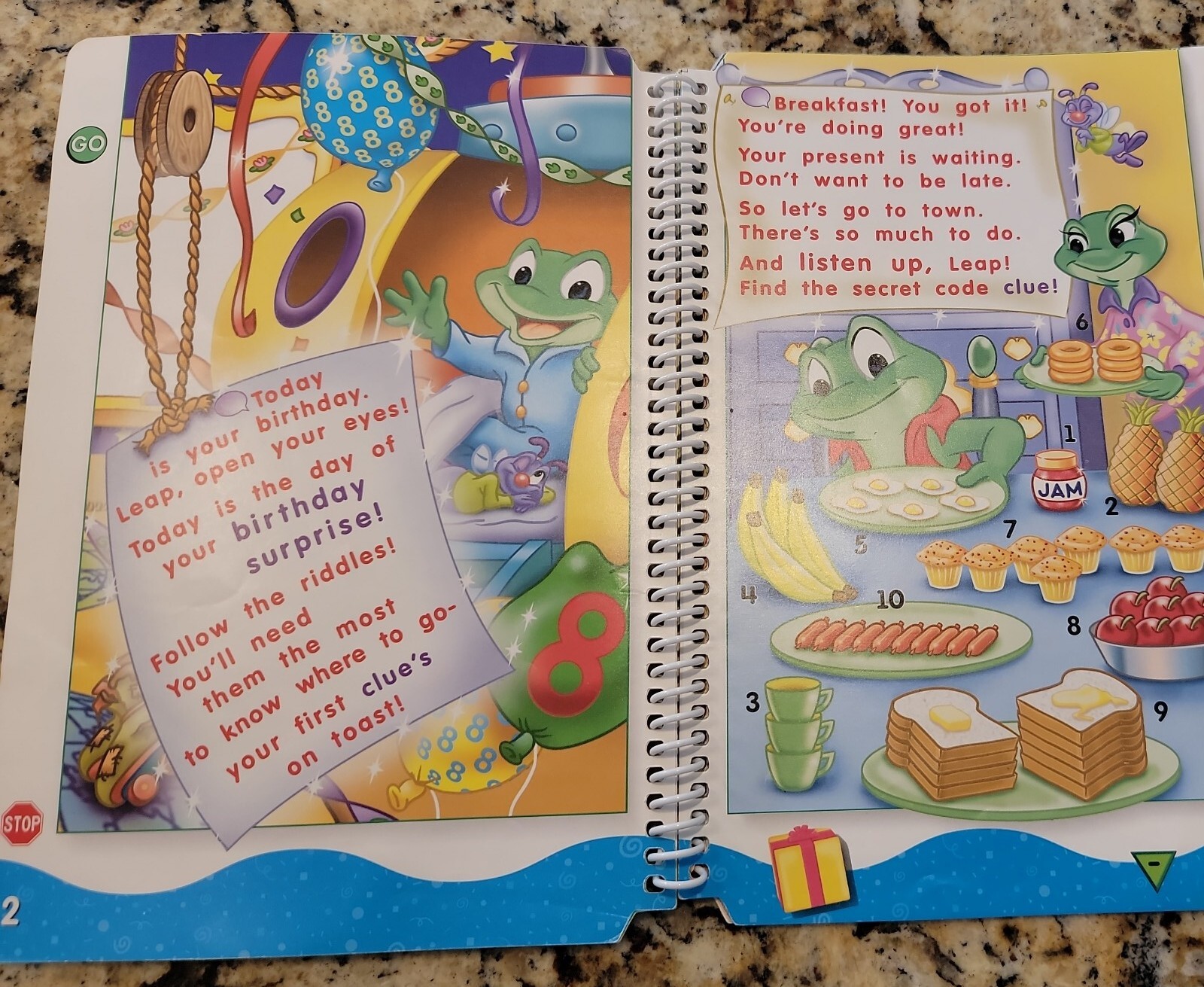 Leap Frog LeapPad Math The Birthday Hunt Book Cartridge Preschool Grade 1 Count