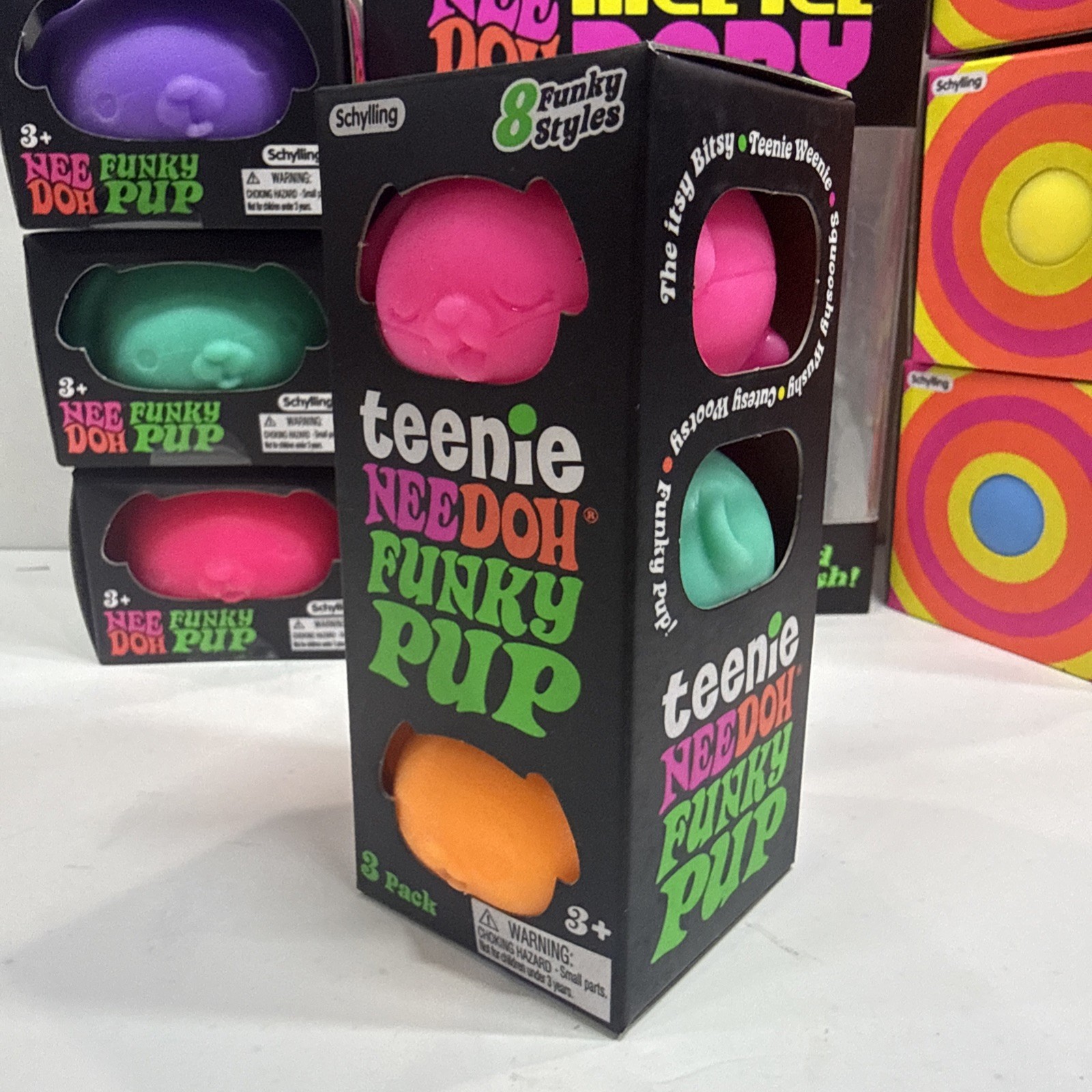 Nee Doh Lot of 6 funky 1 Nice Ice Baby 3 Color Change – New – 100% Authentic!!!