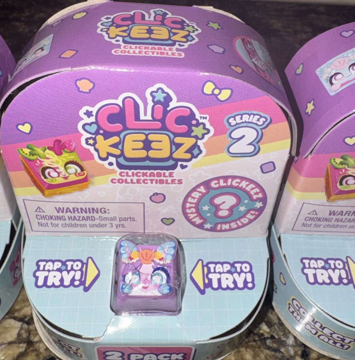 Clickeez Series 2 Collectibles Mystery 2-Pack Set Lot Of 5 Different Ones